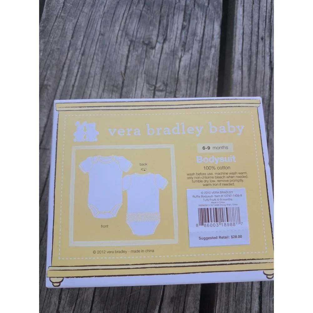 Vera Bradley Ruffle Bodysuit - Lilli Bell 6 - 9 months -  NIB - MSRP ($28.00 J22